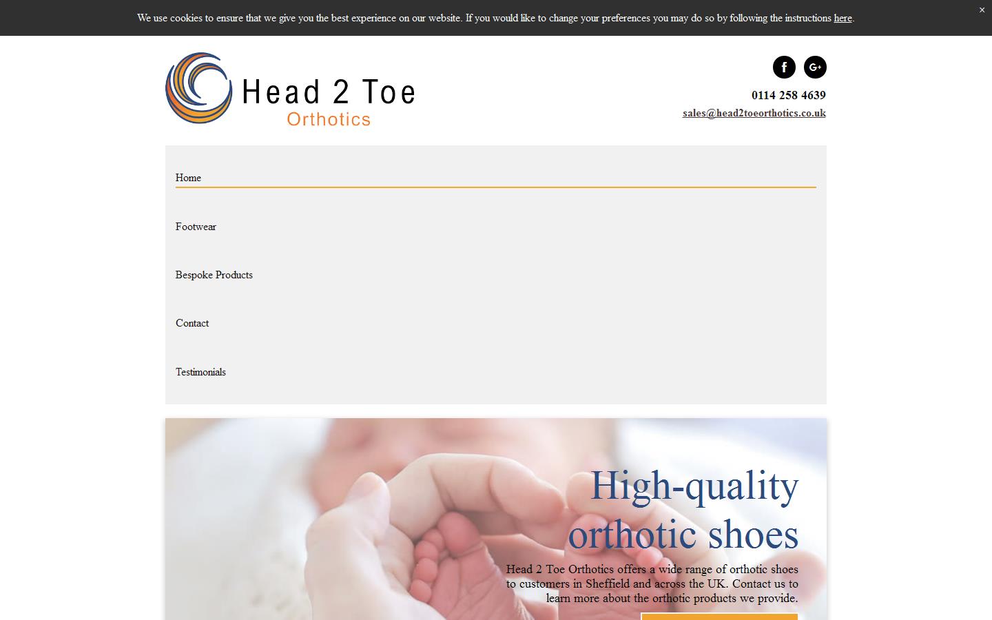 Head 2 Toe Ltd Website