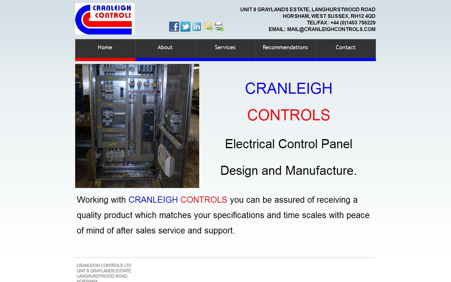 Cranleigh Controls Website
