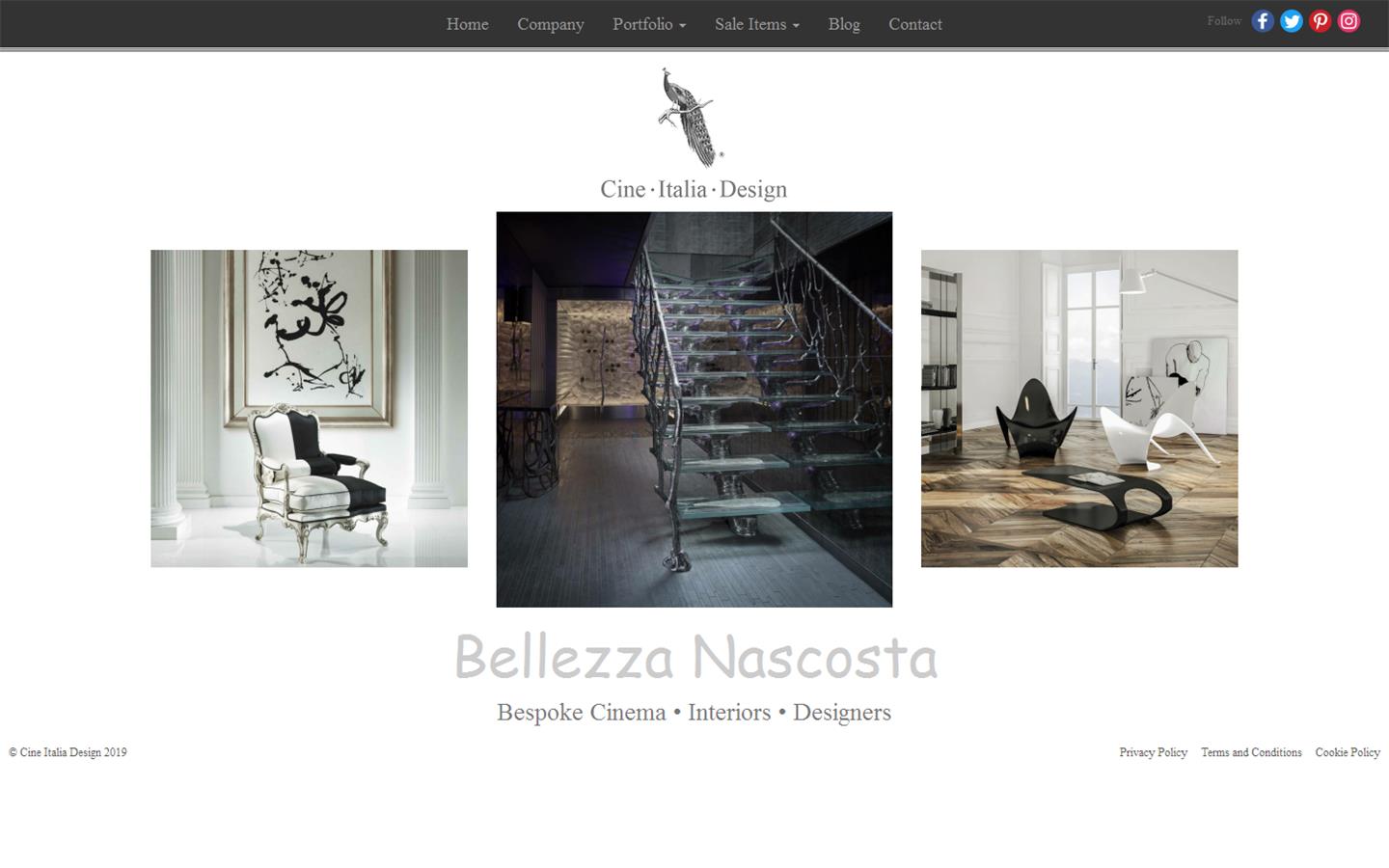Cine Italia Design Website