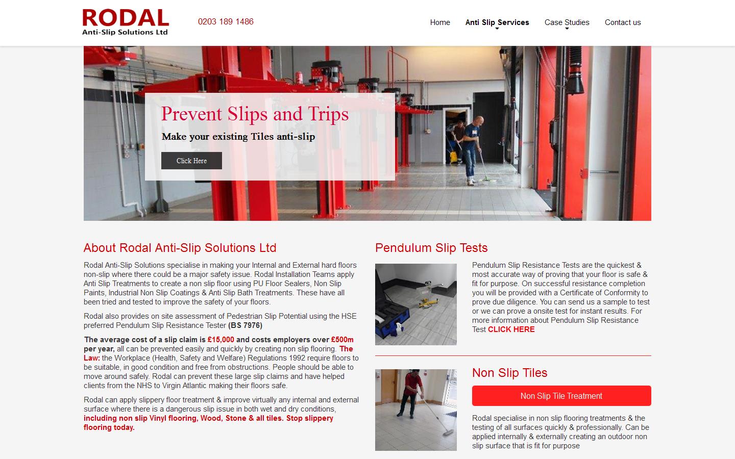 Rodal Anti Slip Solutions Ltd Website