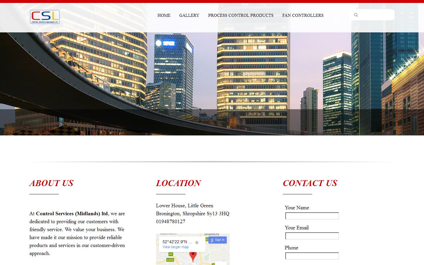 Control Services Midlands Ltd Website