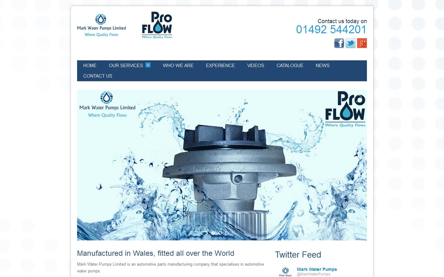Mark Water Pumps Website