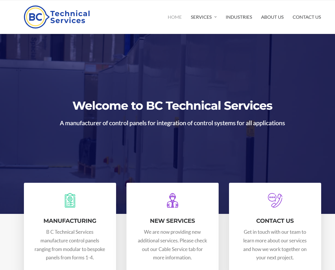 B C Technical Services Ltd Website