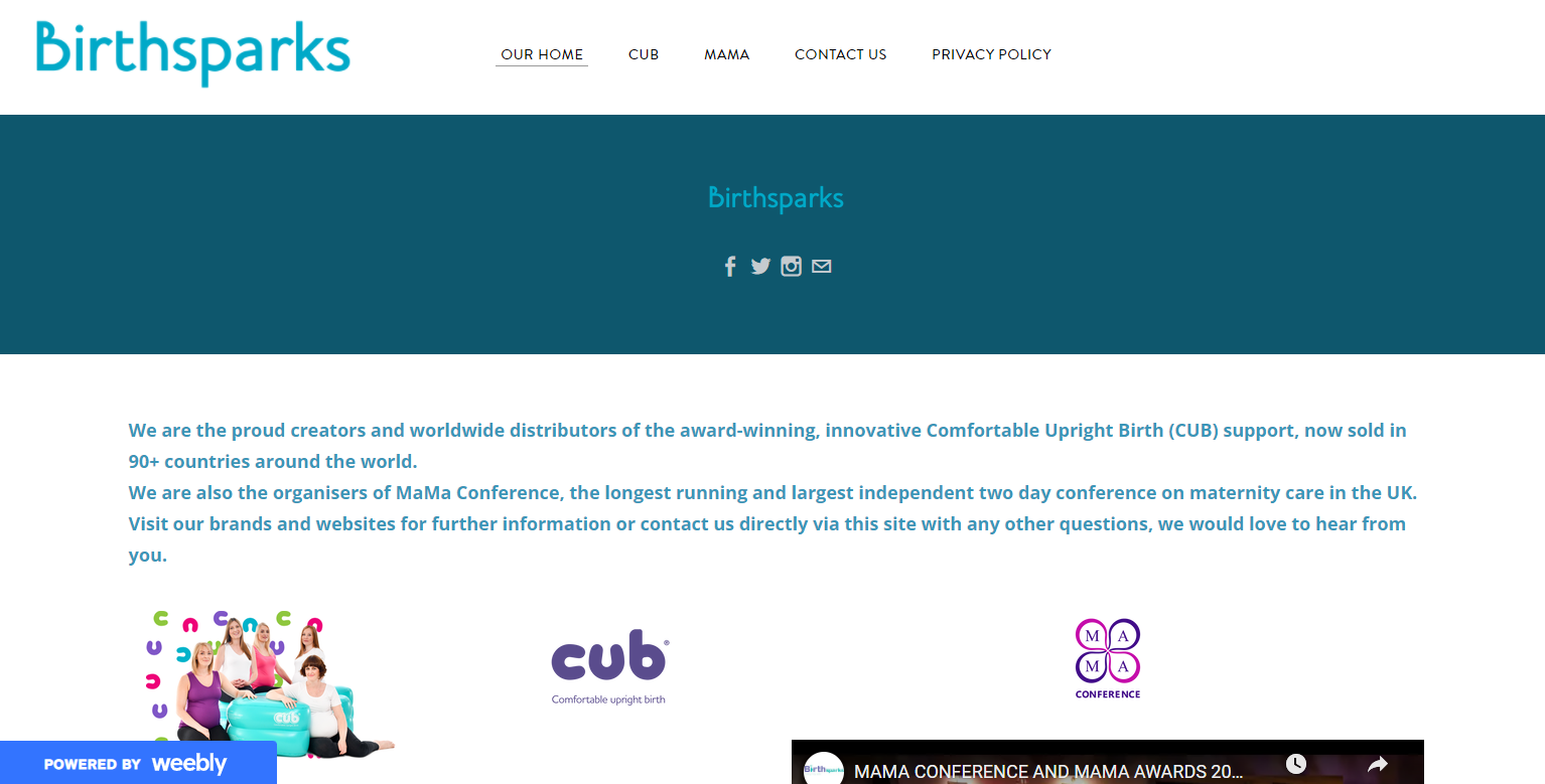 Birthsparks Ltd Website