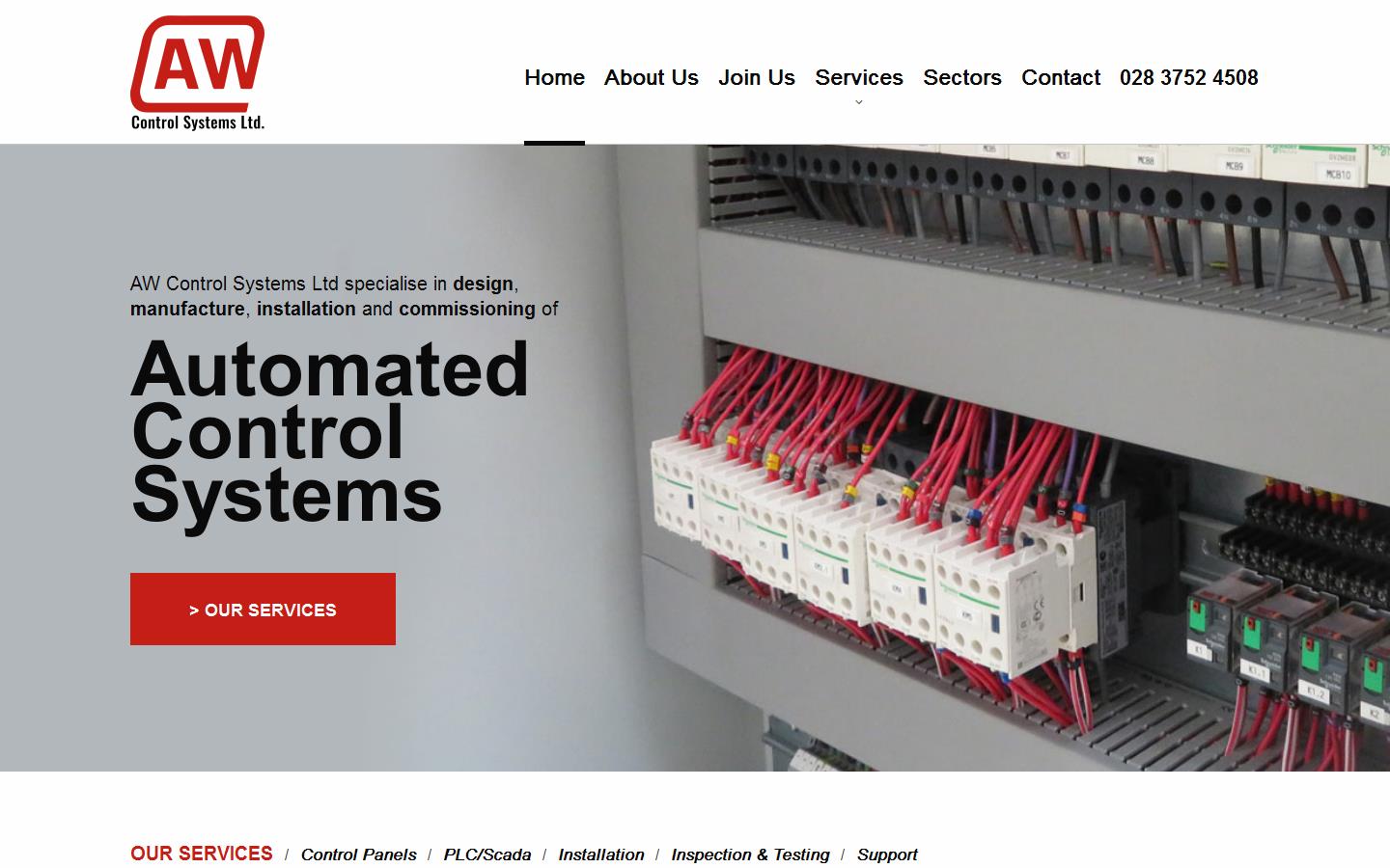 A W Control Systems Ltd Website
