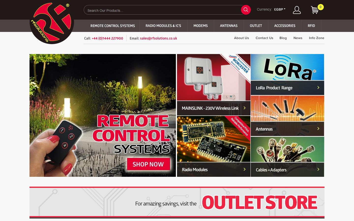 R F Solutions Website