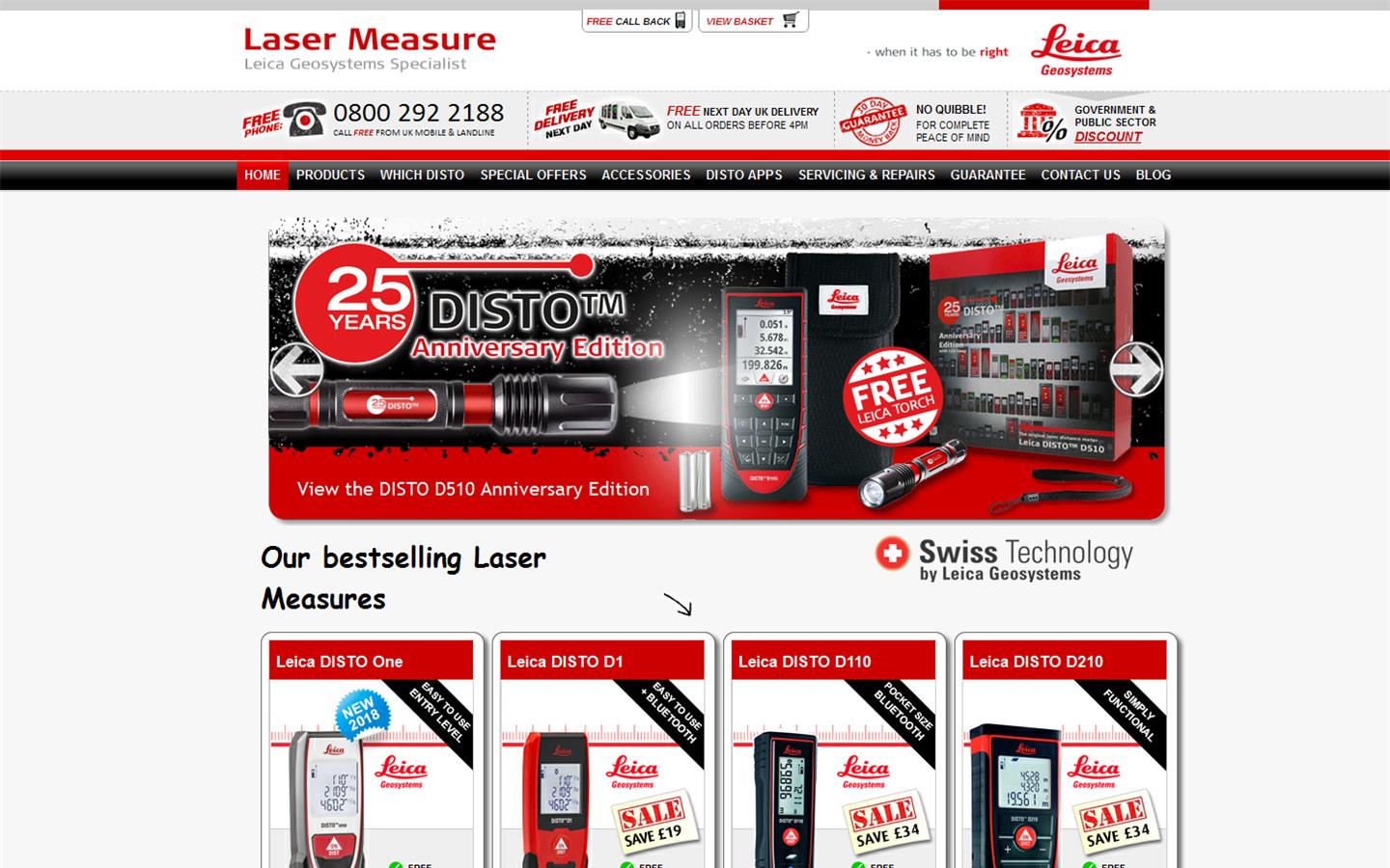 Laser Measure Website