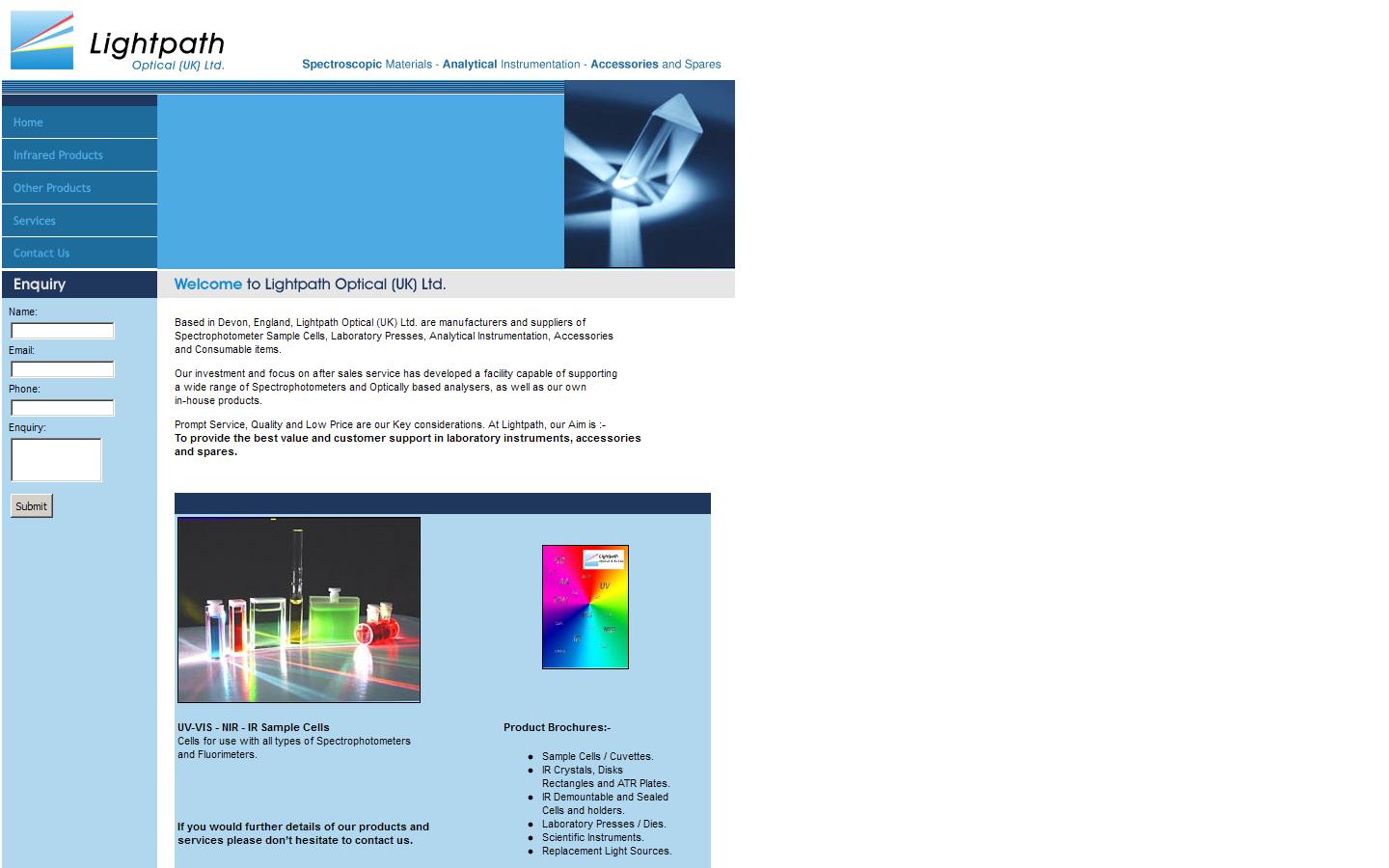 Lightpath Optical UK Ltd Website