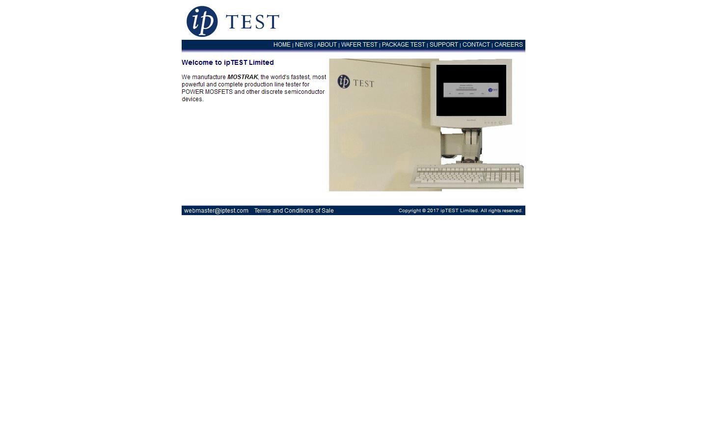 I P Test Ltd Website