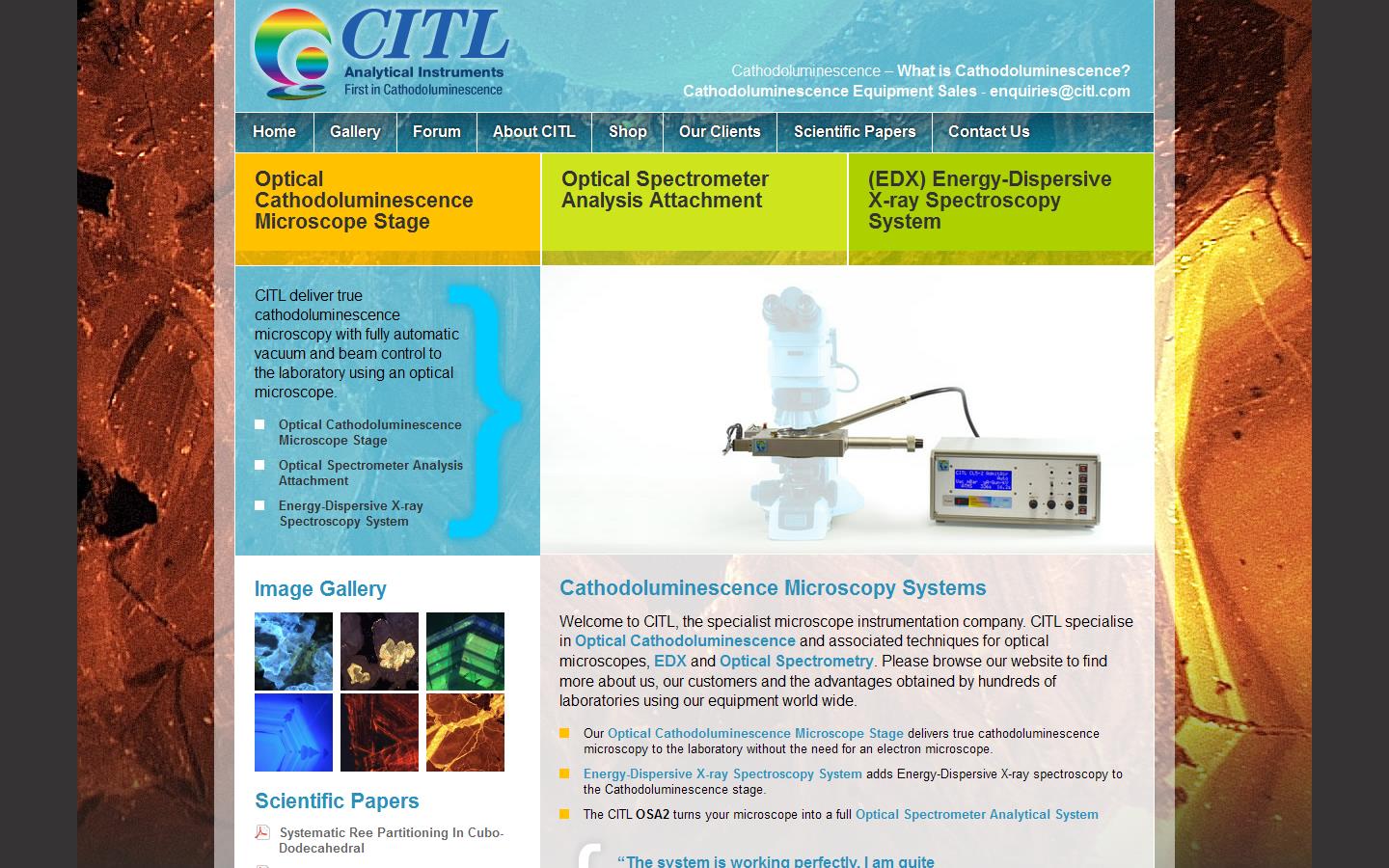 Cambridge Image Technology Ltd Website