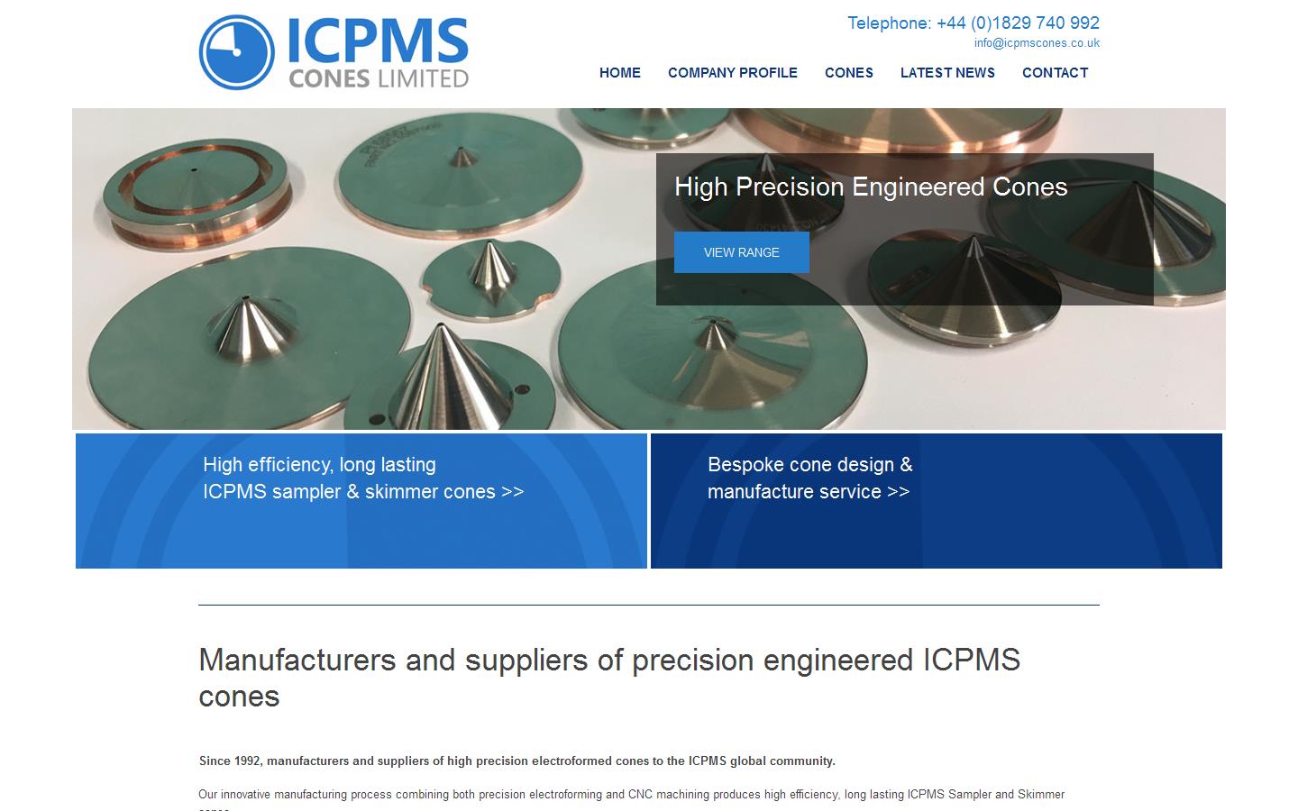 R A Chilton I C P M S Cones Ltd Website