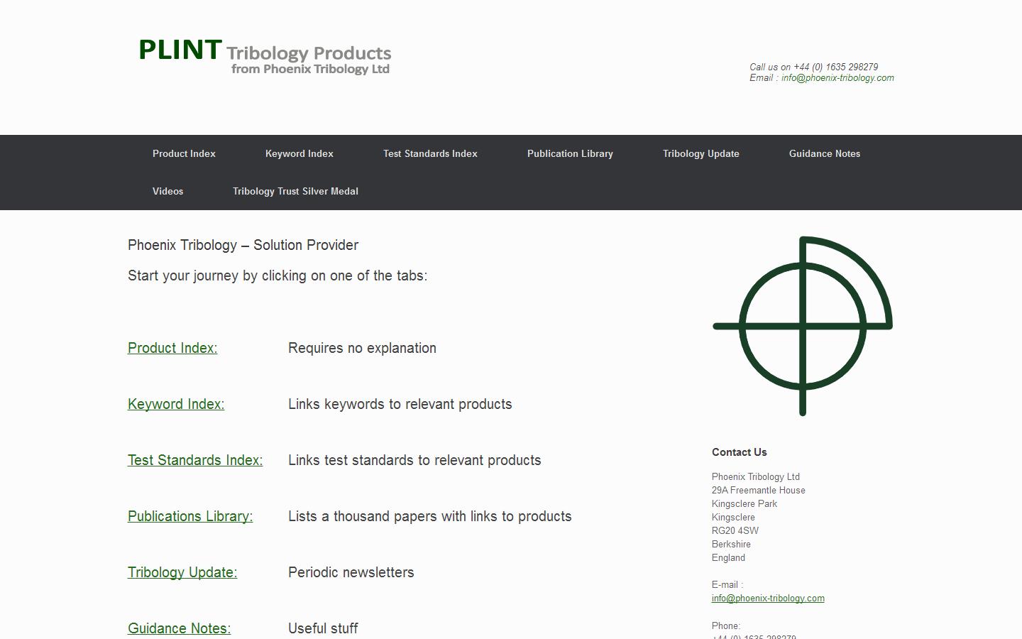 Pheonix Tribology Website