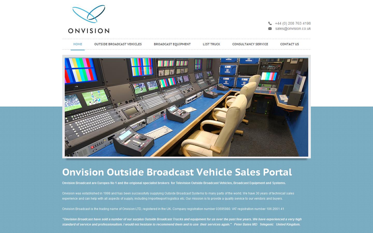 Onvision Ltd Website