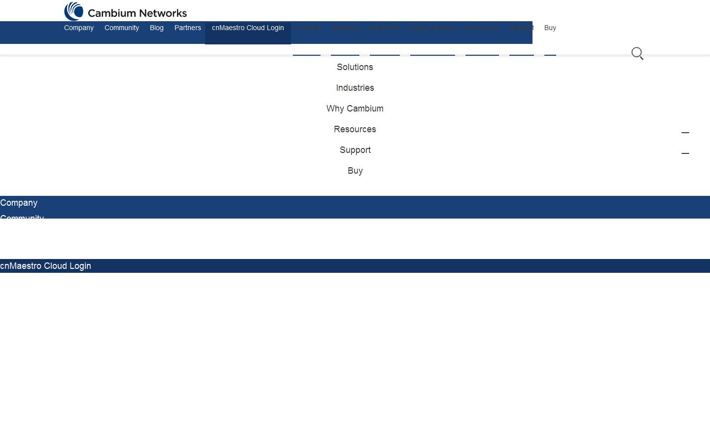 Cambium Networks Website