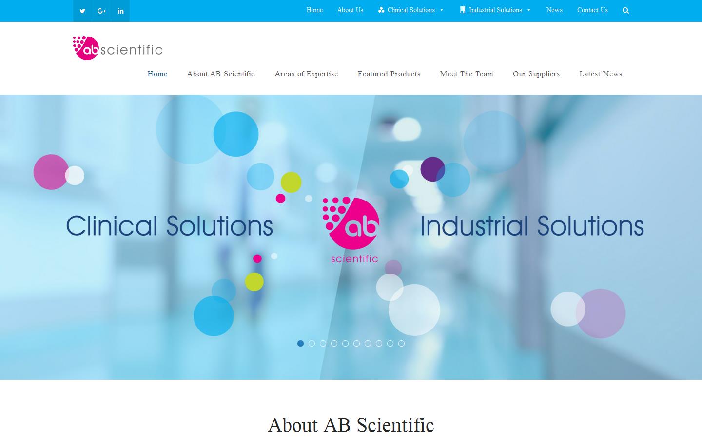 A B Scientific Website