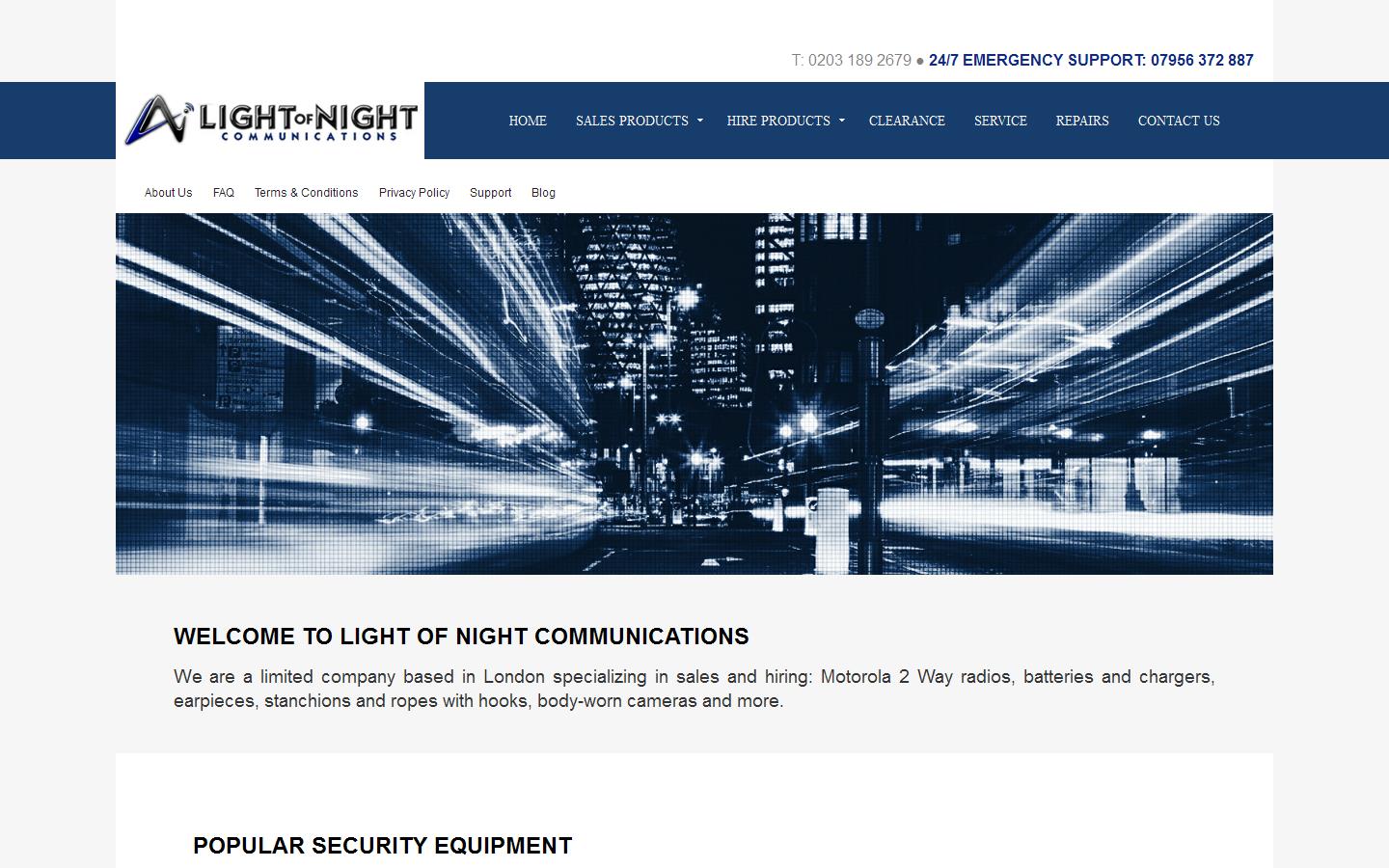 Light of Night Ltd Website