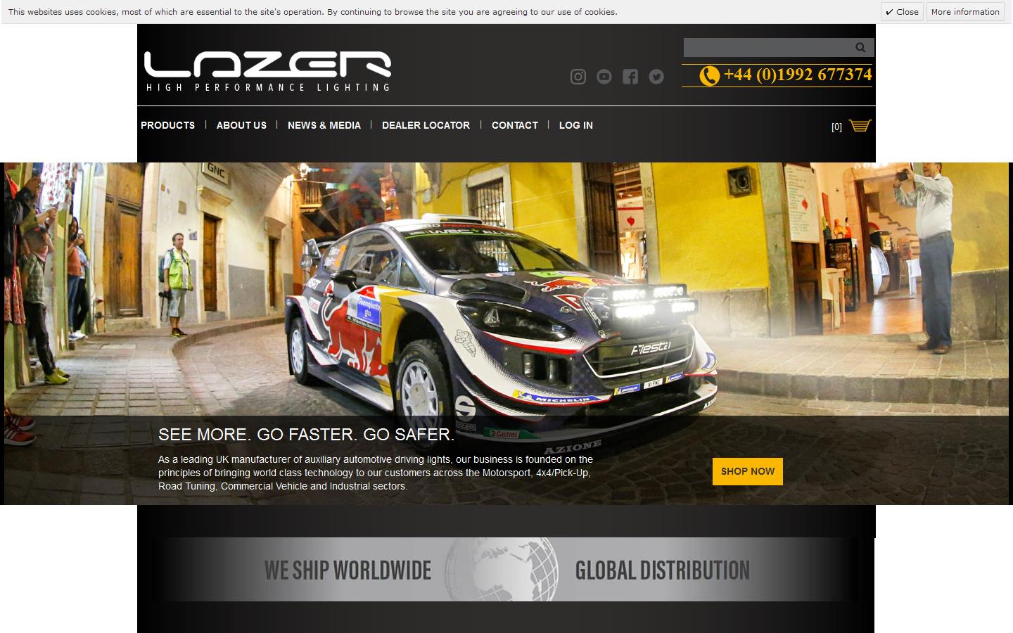 Lazer Lamps Ltd Website