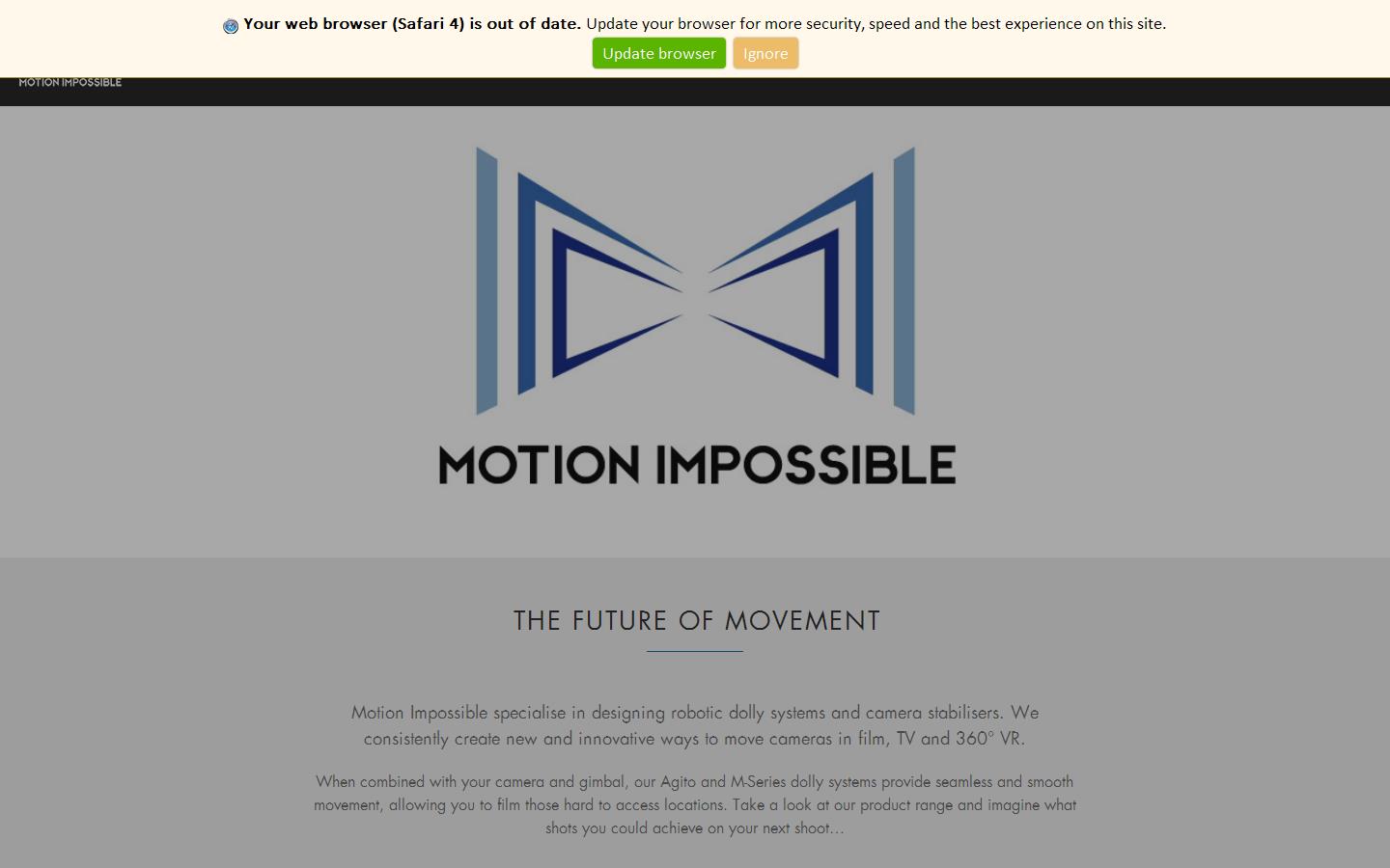 Motion Impossible Website