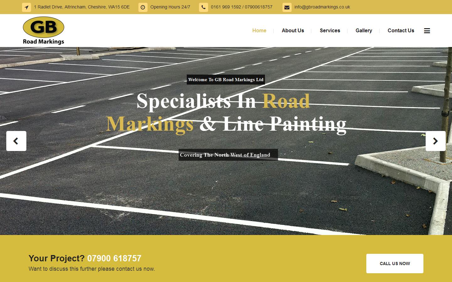 G B Roadmarkings Ltd Website