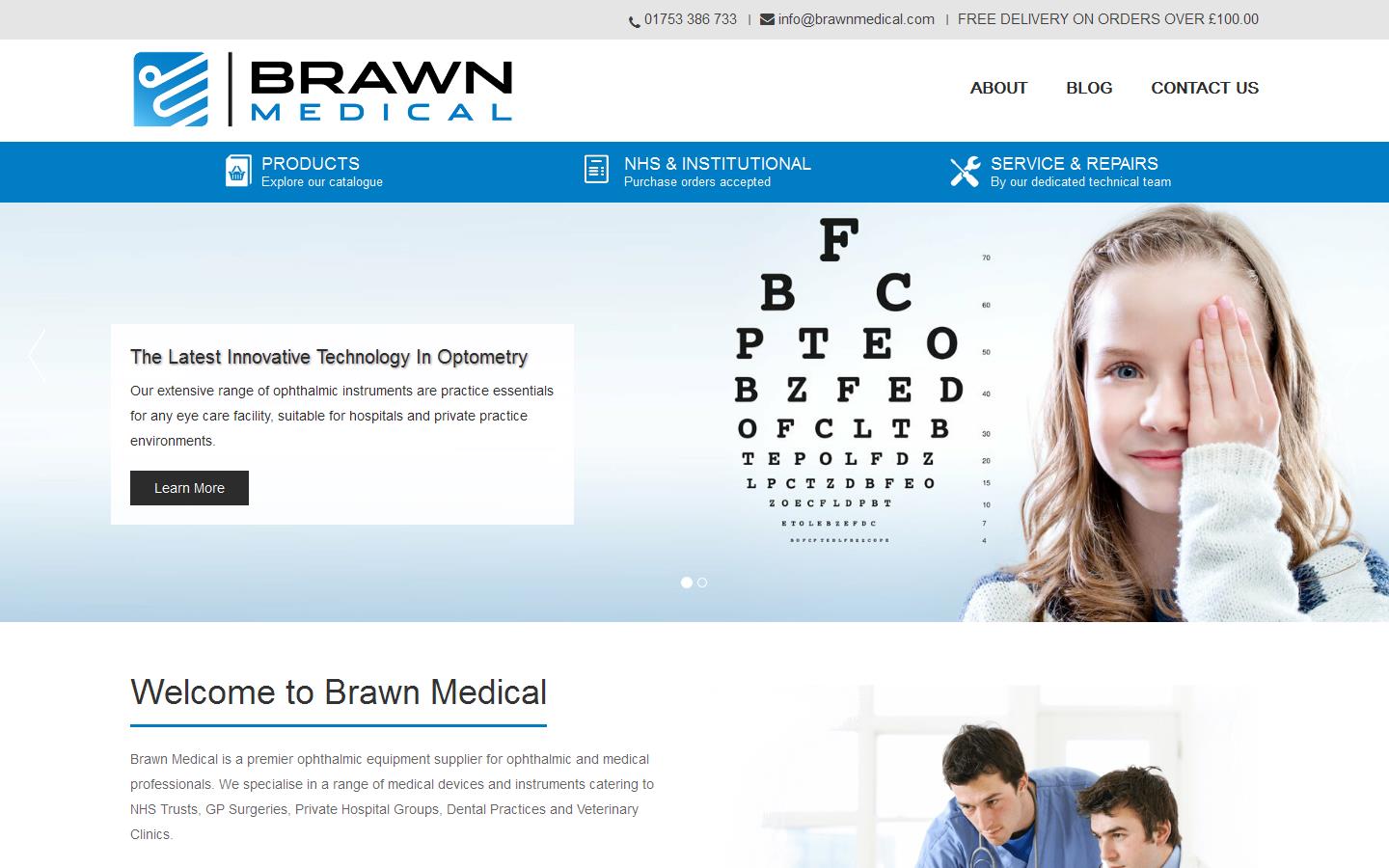 Brawn Ophthalmics Ltd Website