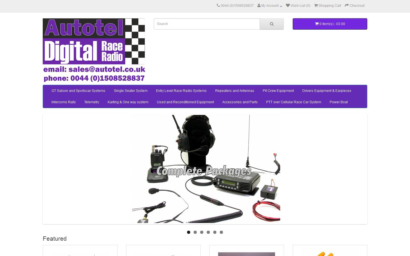 Autotel Digital Race Radio Website