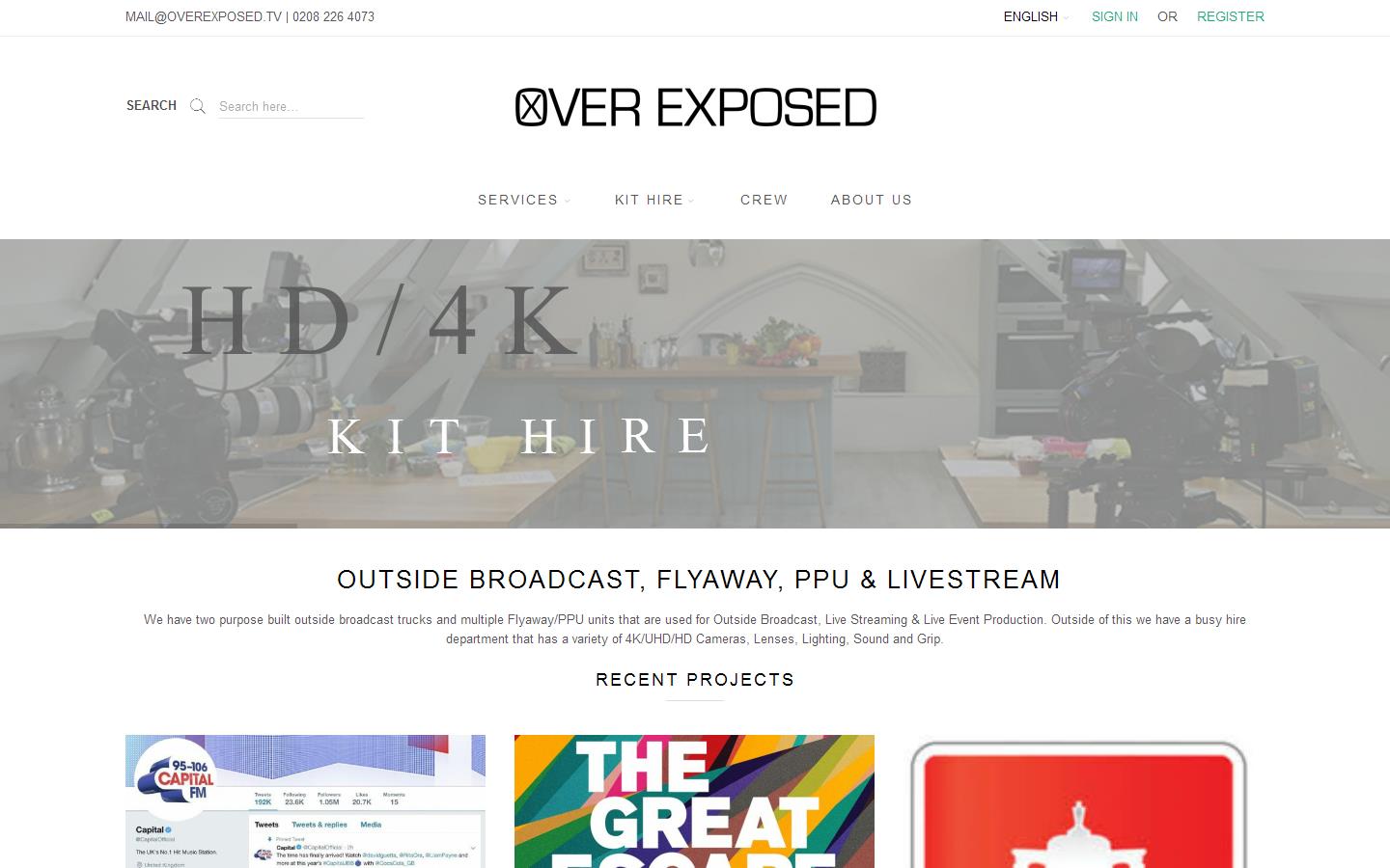 Over Exposed Website