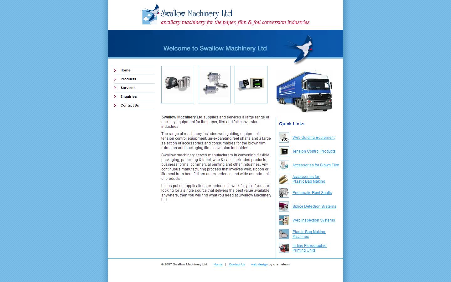 Swallow Machinery Ltd Website