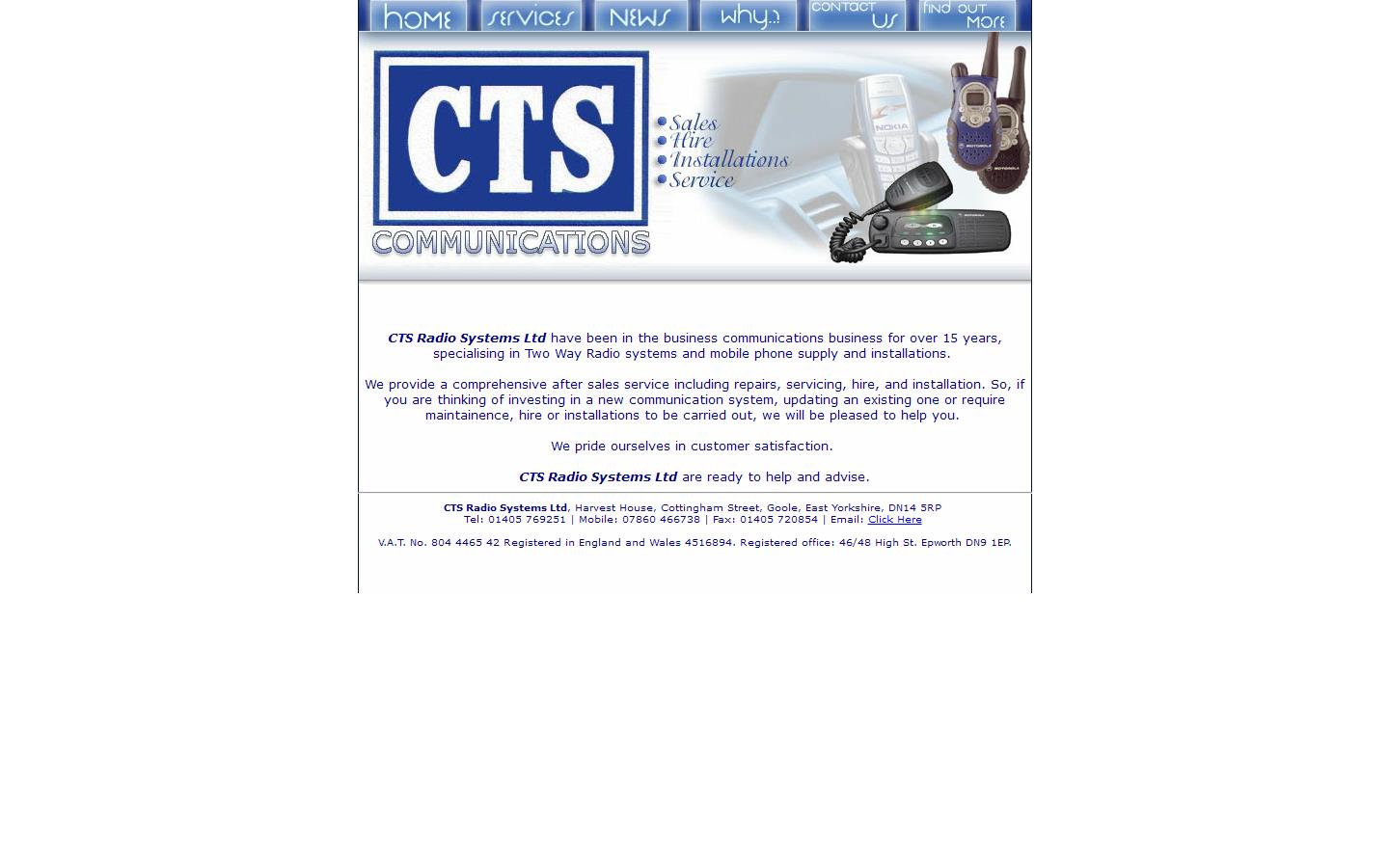 C T S Radio Systems Ltd Website