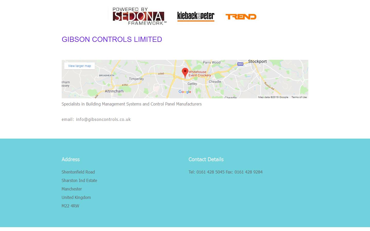 Gibson Controls Ltd Website