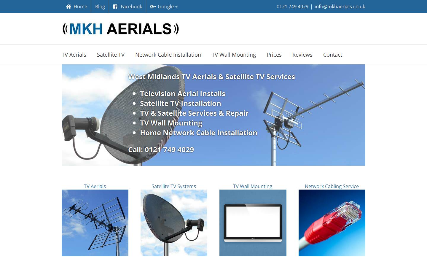 M K H Aerials Website