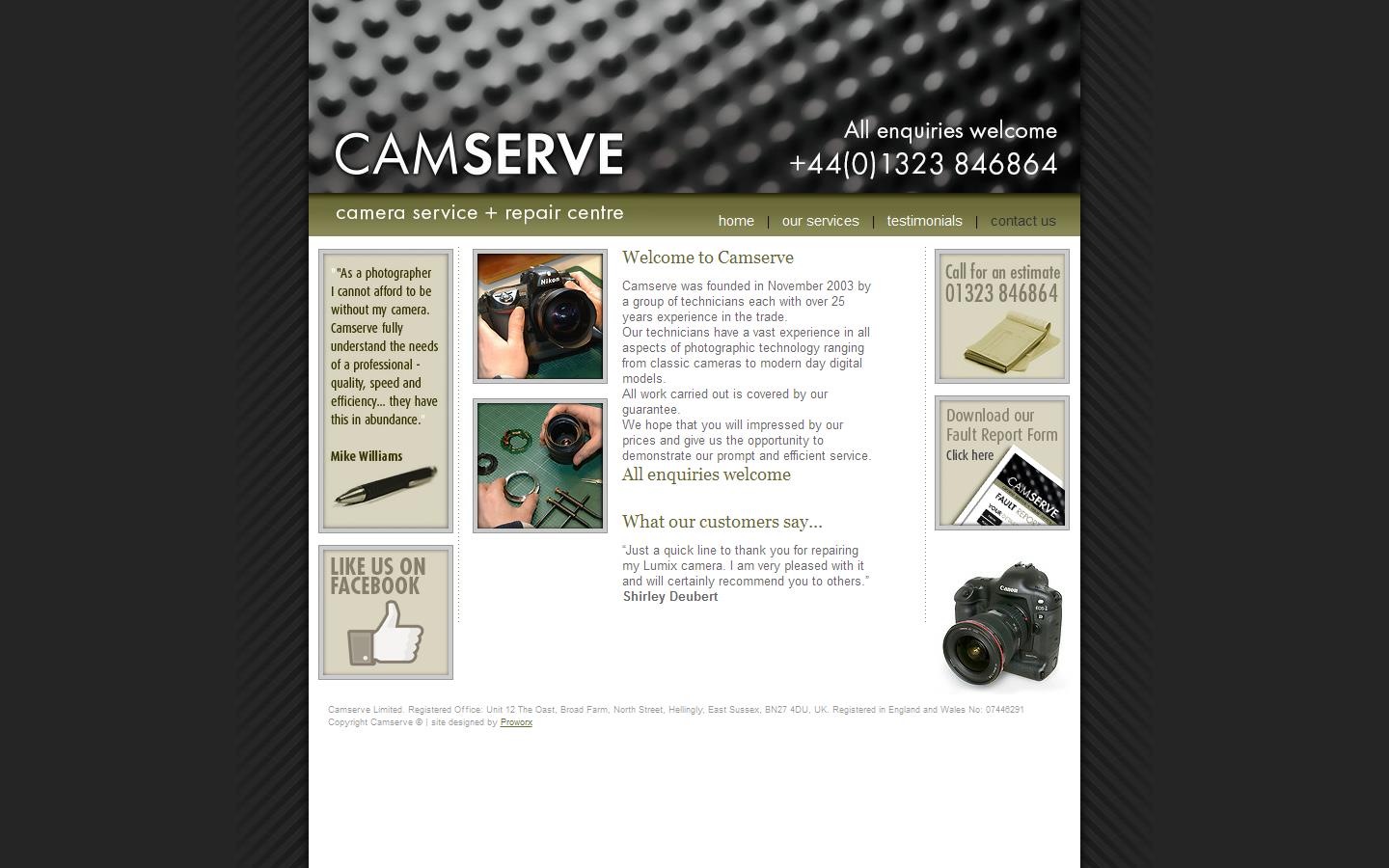 Camserve Website