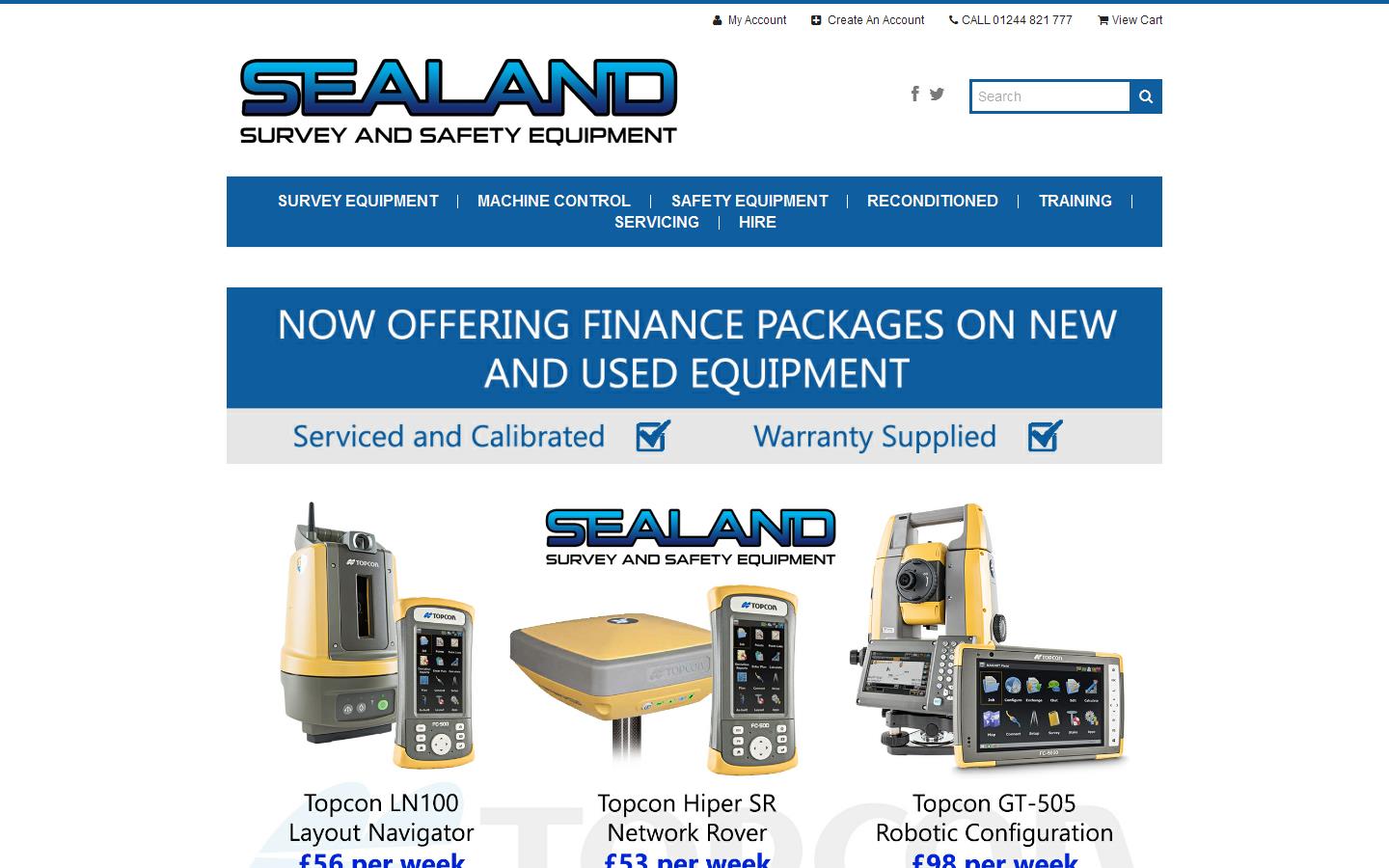 Sealand Survey Centre Website