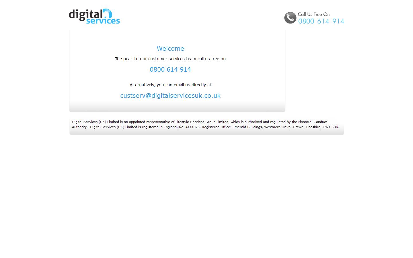 Digital Services Website