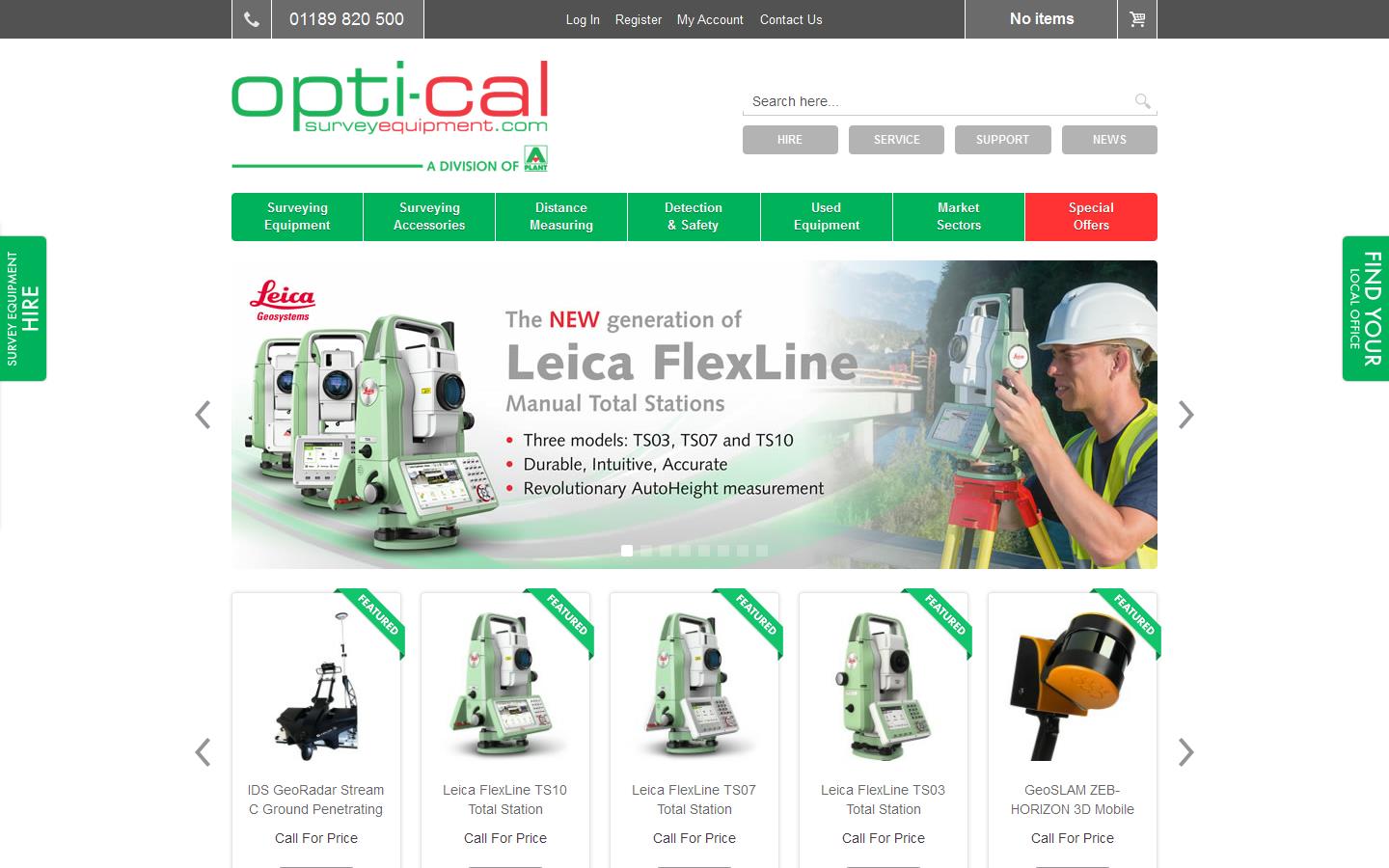 Opti-cal Survey Equipment Website