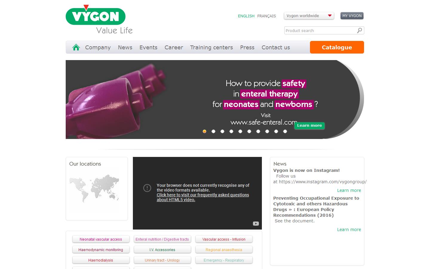 Vygon UK Ltd Website