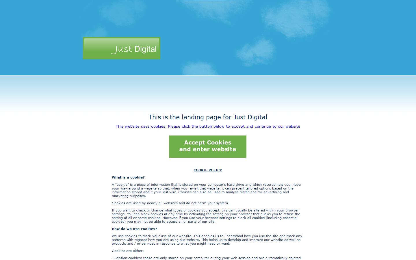 Just Digital Website