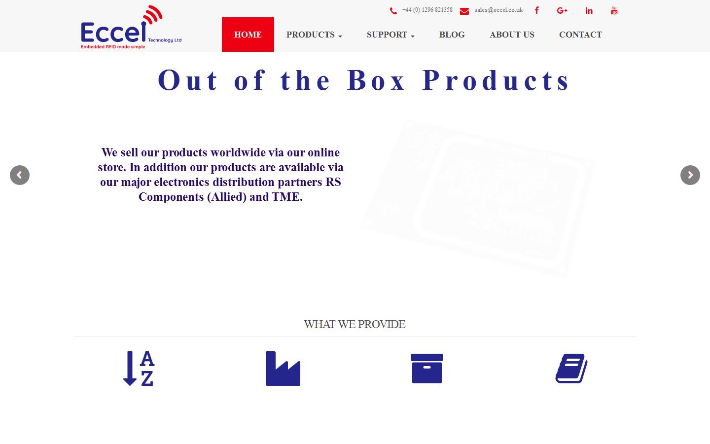 Eccel Technology Ltd Website