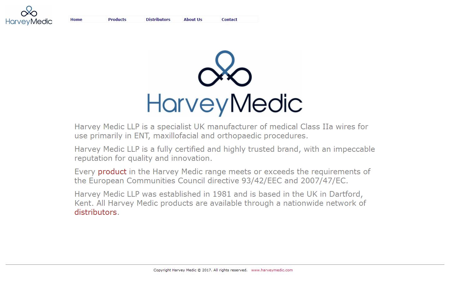 Harvey Medic LLP Website