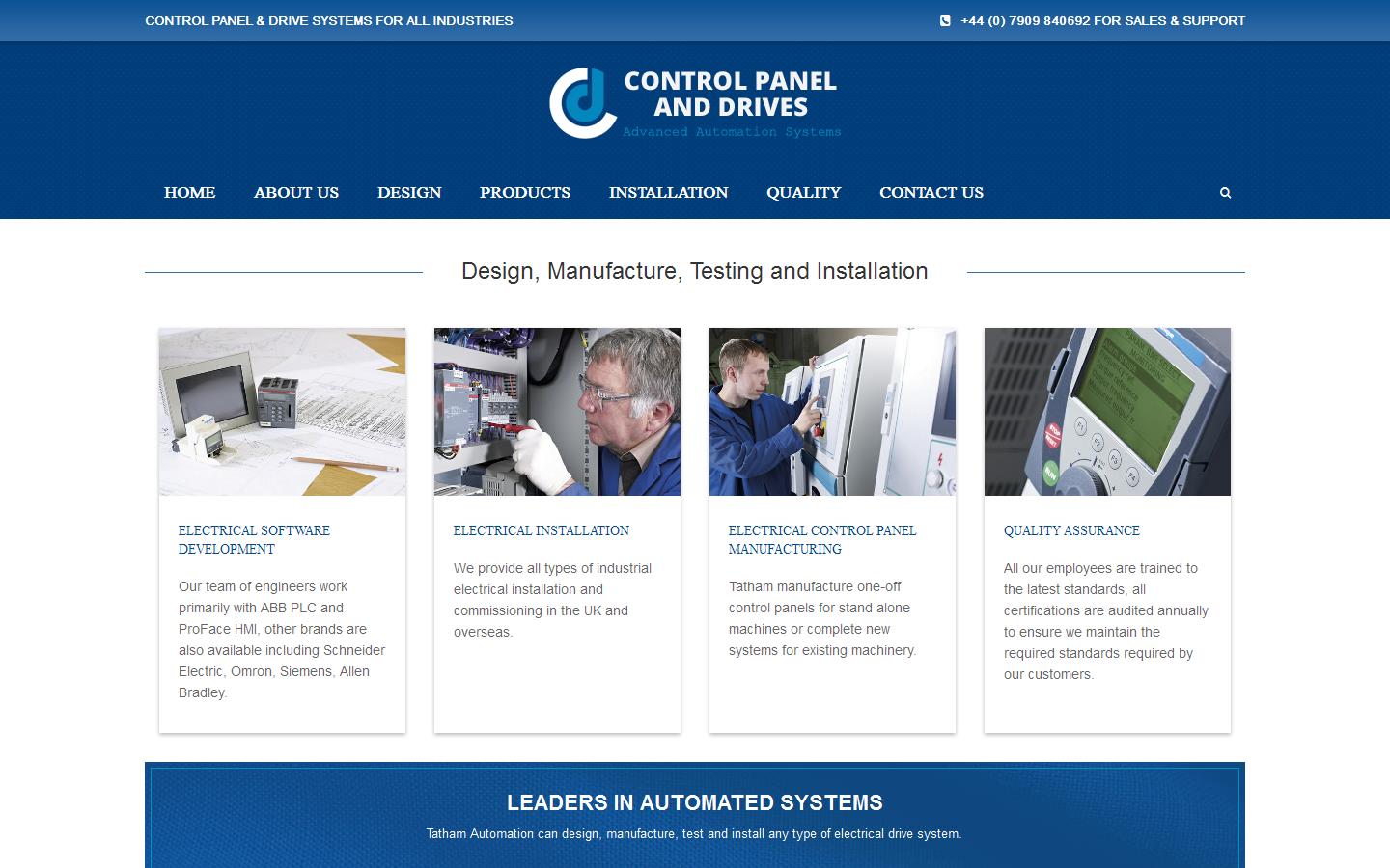 Control Panels & Drives Website
