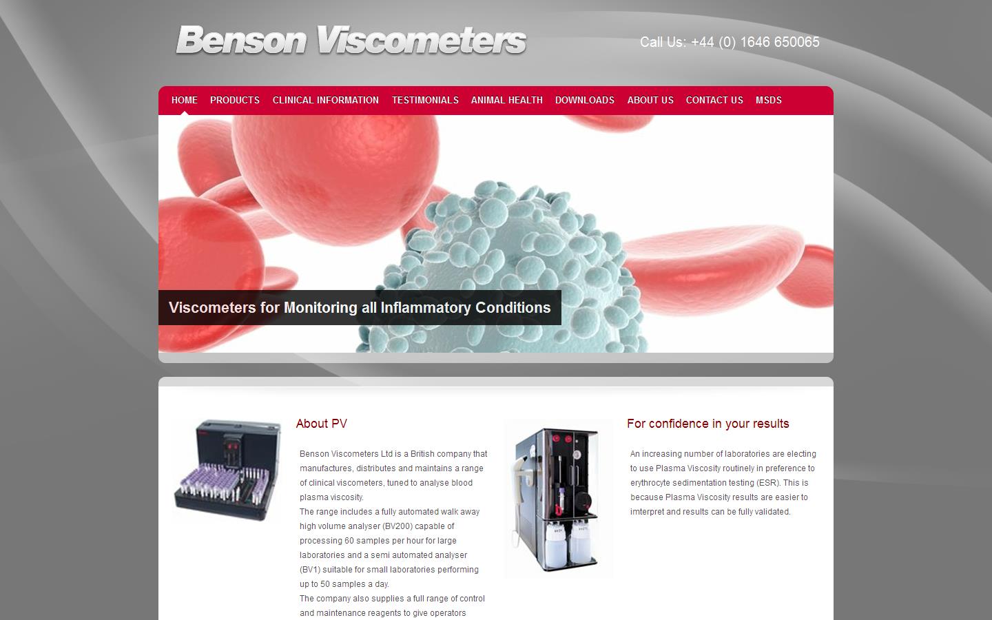 Benson Viscometers Ltd Website