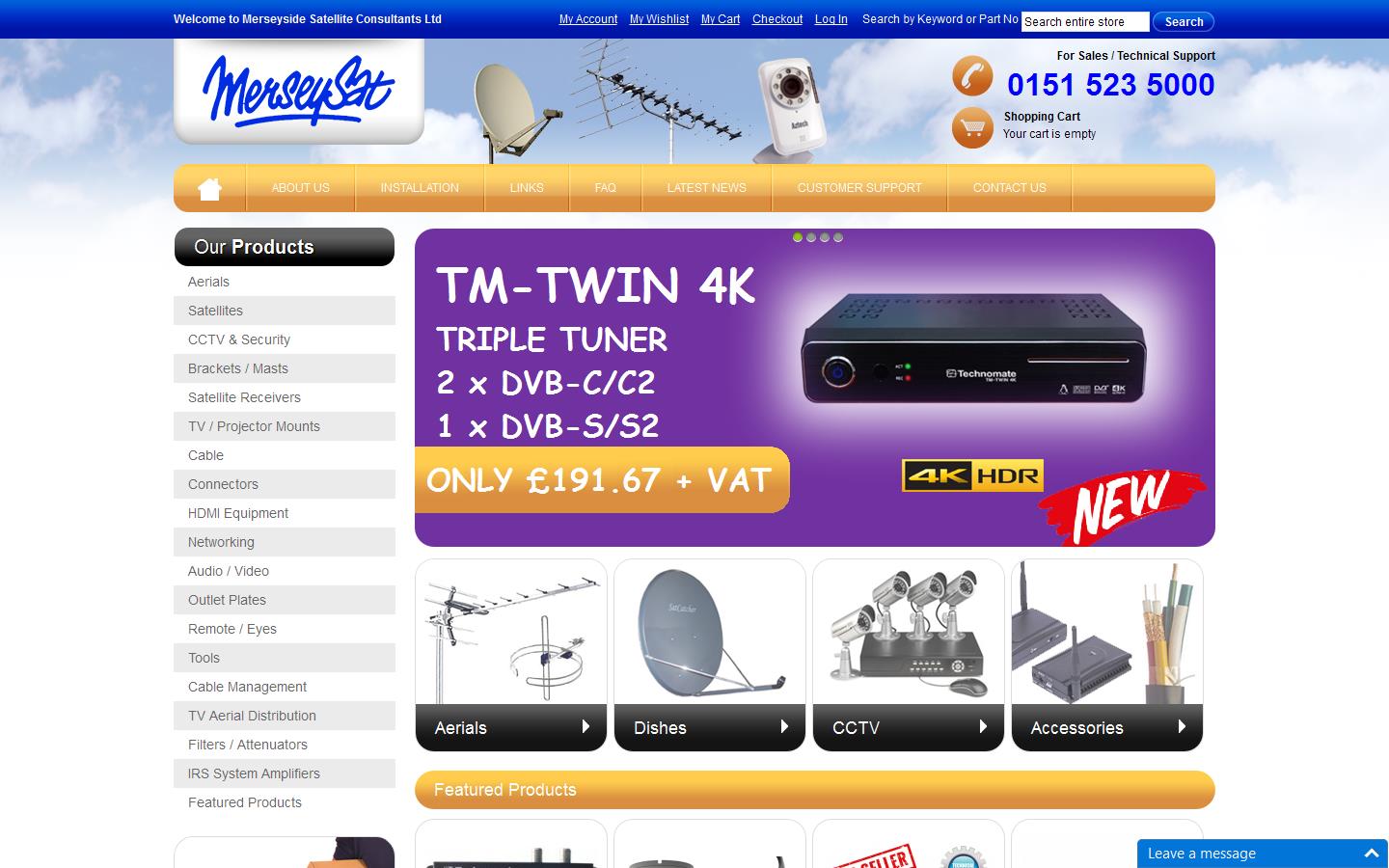 Merseyside Satellite Consultants Ltd Website