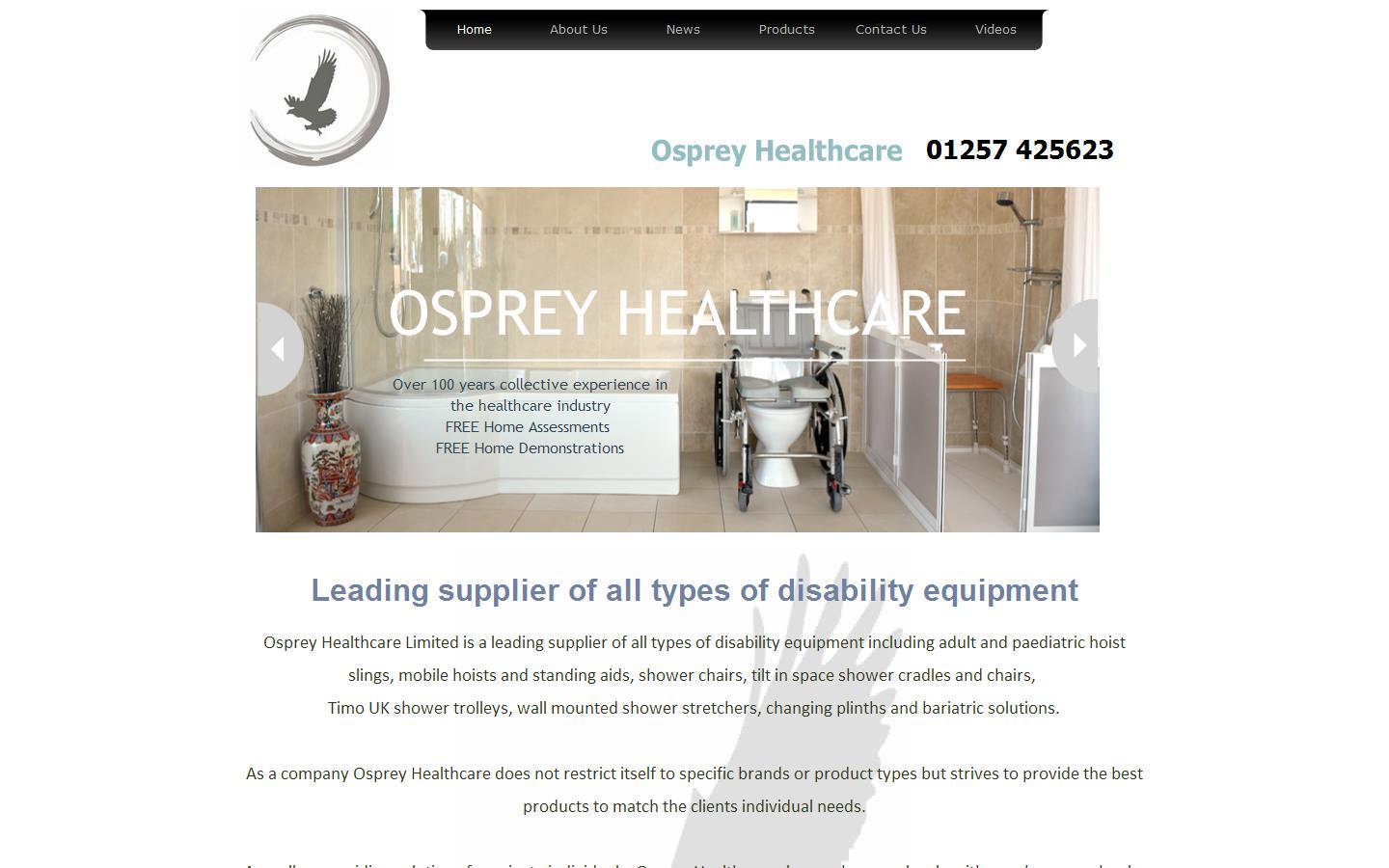 Osprey Healthcare Ltd Website
