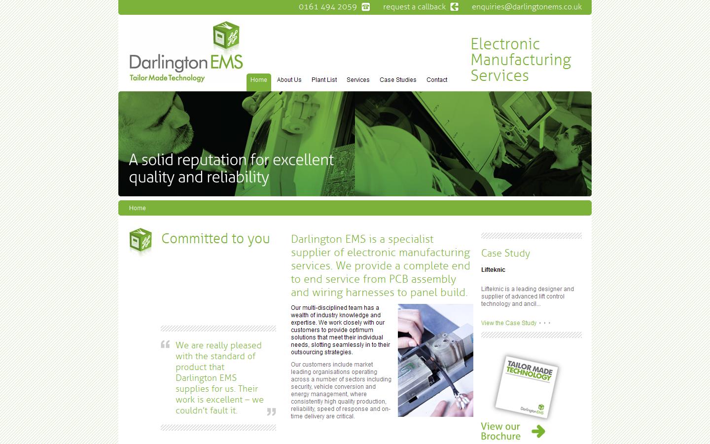 Darlington EMS Ltd Website