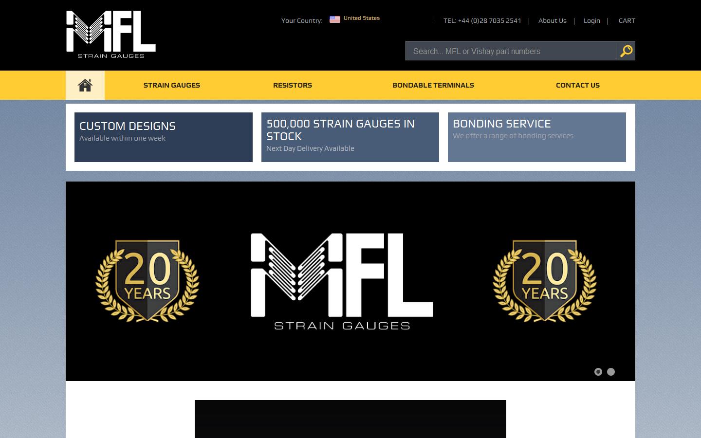 M F L Strain Gauges Website