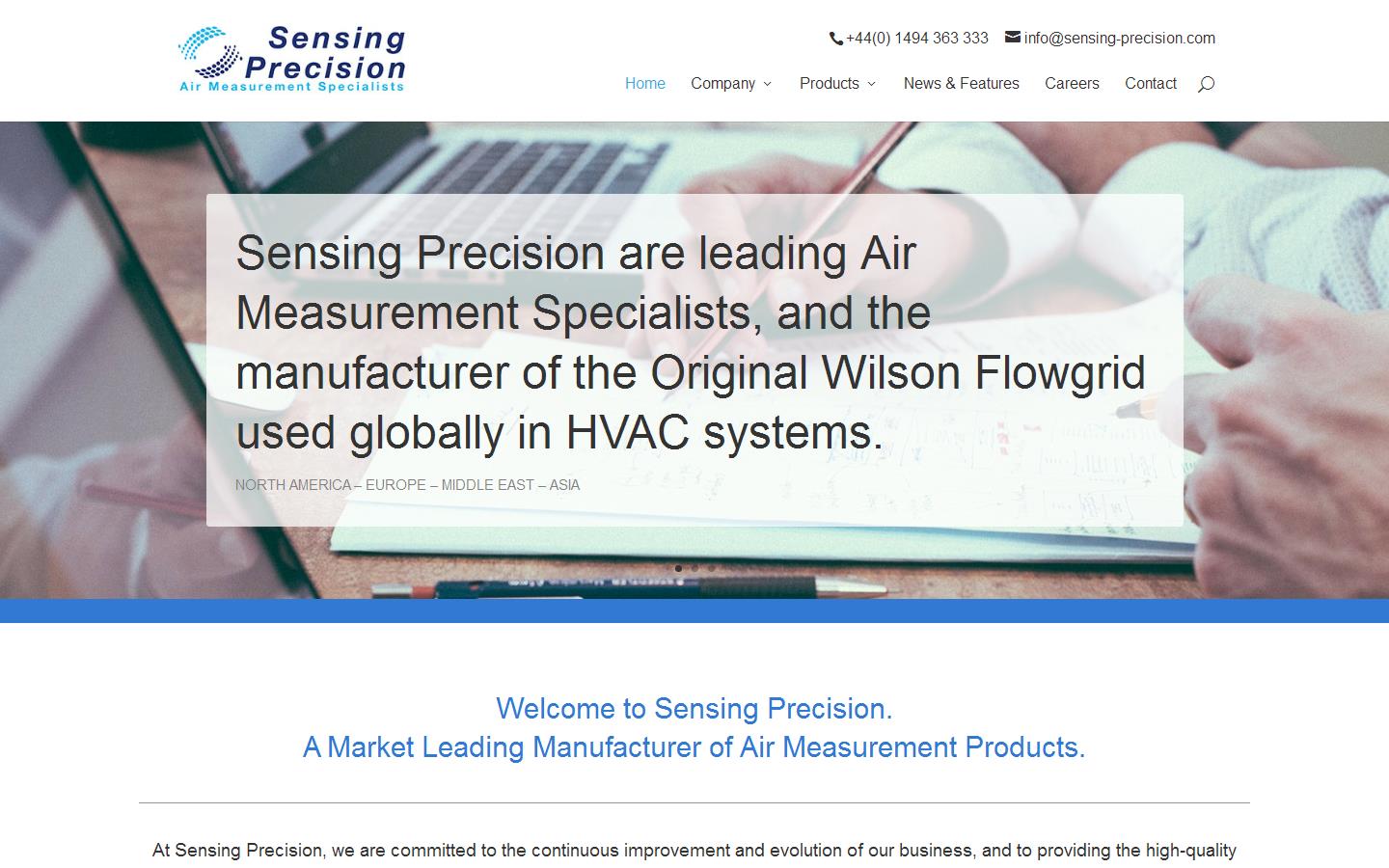 Sensing Precision Ltd Website