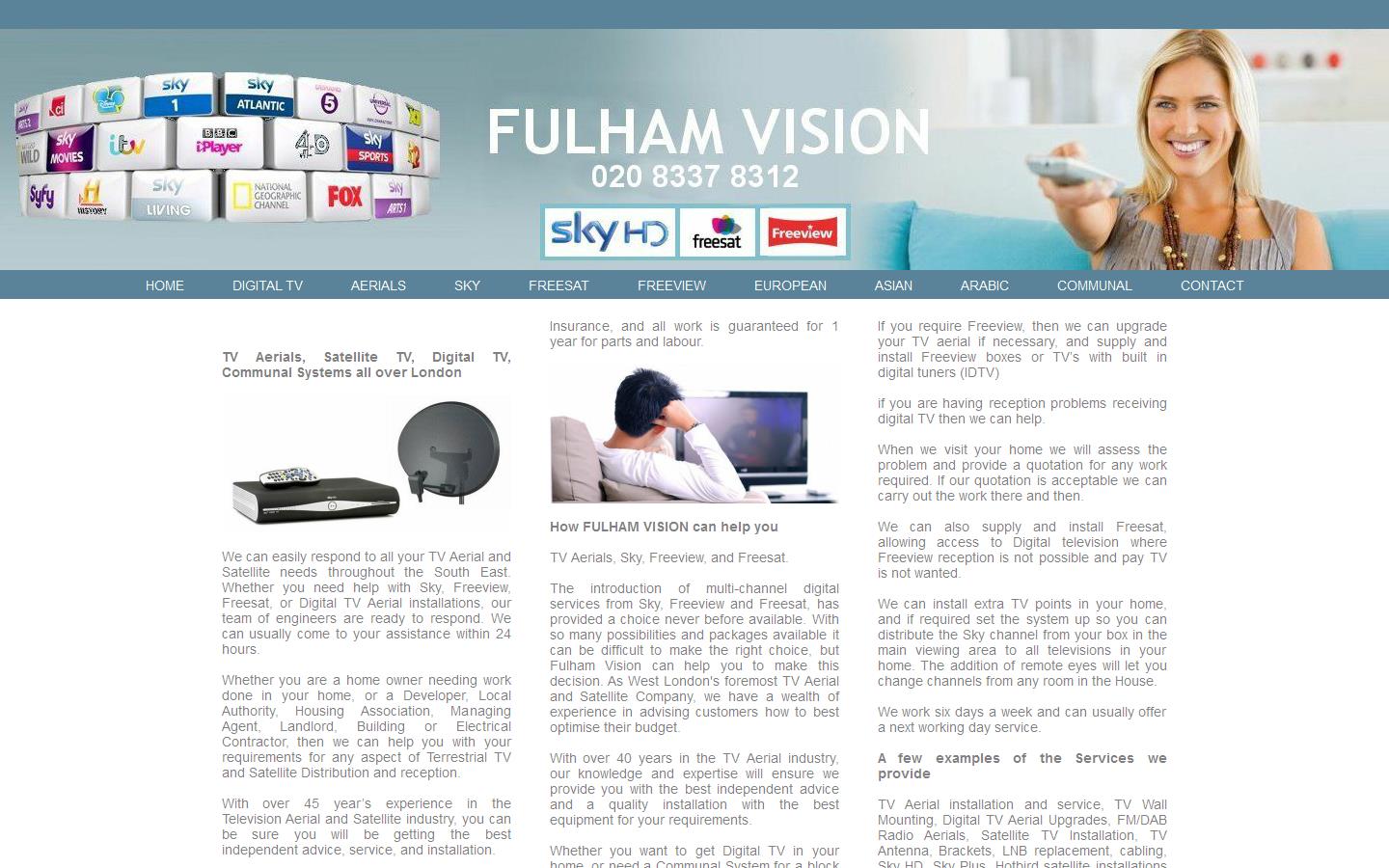 Fulham Vision Website