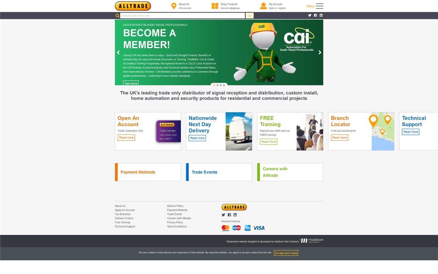 Alltrade Aerial & Satellite Website