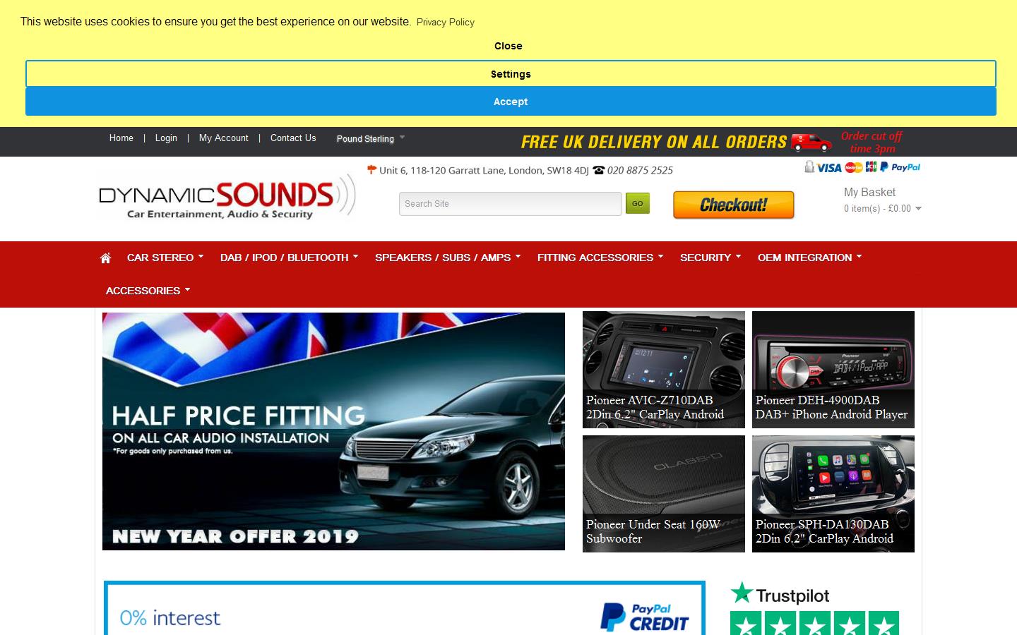 Dynamic Sounds Website
