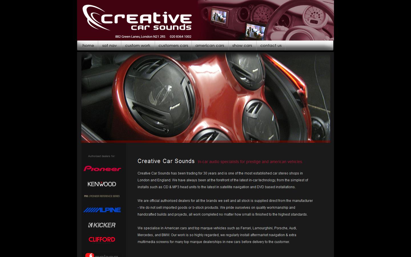 Creative Car Sounds Website