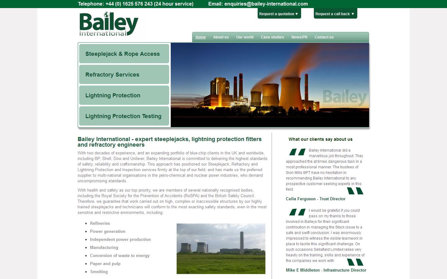 Bailey International Website